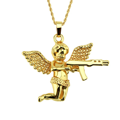 Revenge Angel Cupid Pendant Necklace