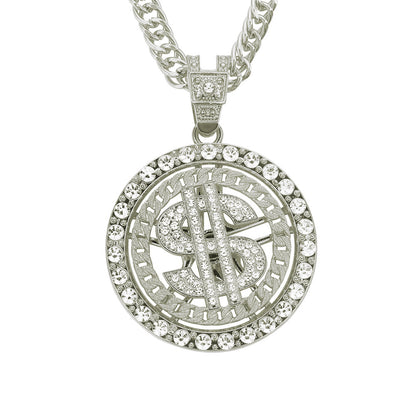 Dollar Rotary Pendant Necklace
