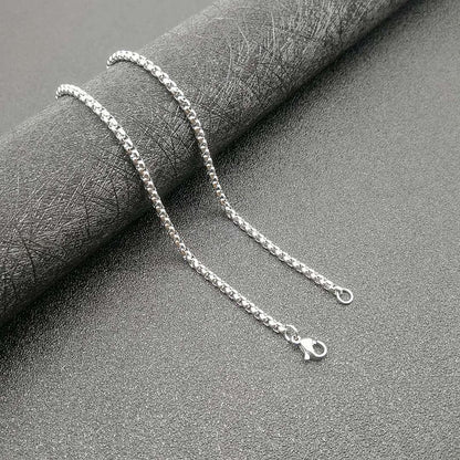 Diamond Cross Anchor Jesus Pendant Necklace