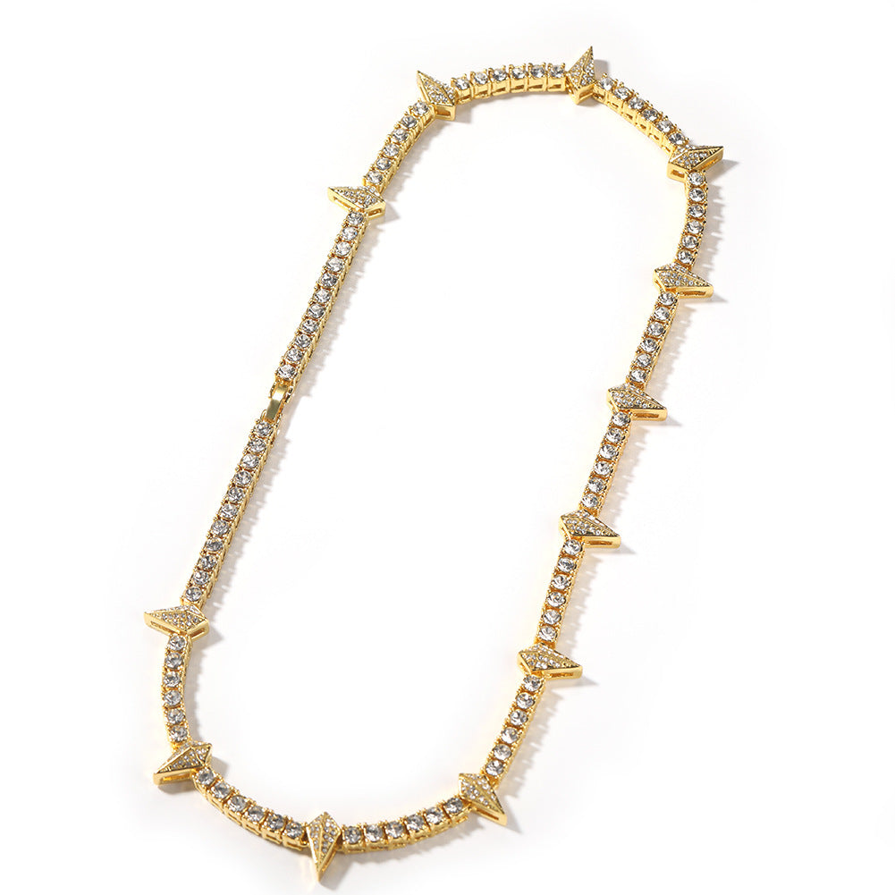 Gold Night Light Drip Tennis Chain