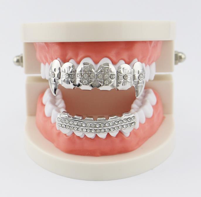 Hip-Hop Gold Teeth Vampire Braces