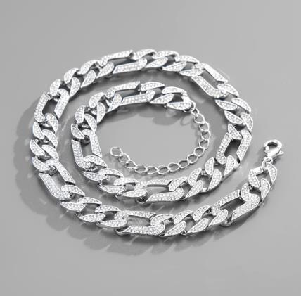 Silver Love Cuban Chain