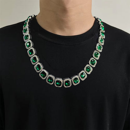 Emerald Rock Cugar Circular Diamond Chain