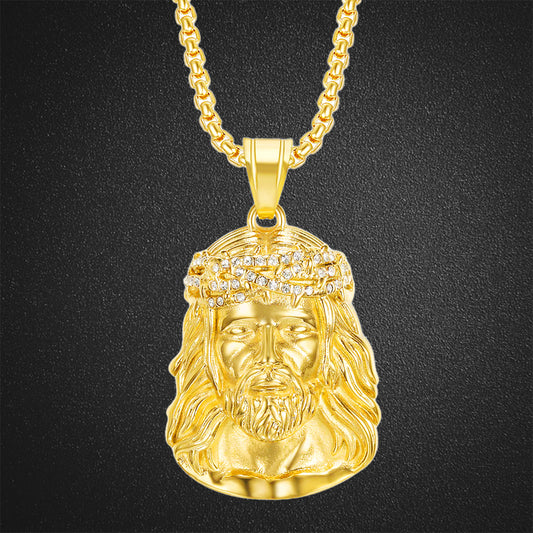 Holy Father Jesus Pendant Necklace