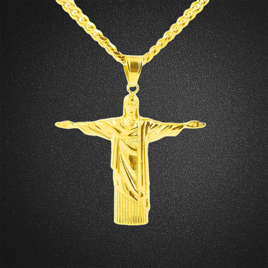 Suffering Lord Jesus Pendant Necklace