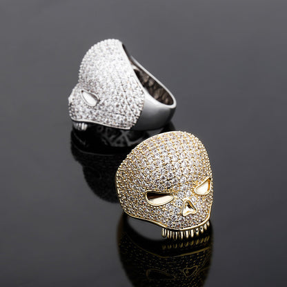 Skull Full Drilled Diamond Ring