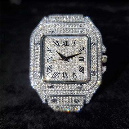 Rome Star Full Diamond Watch