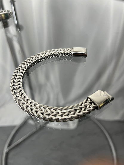 Titanium Steel Braided Plain Bracelet