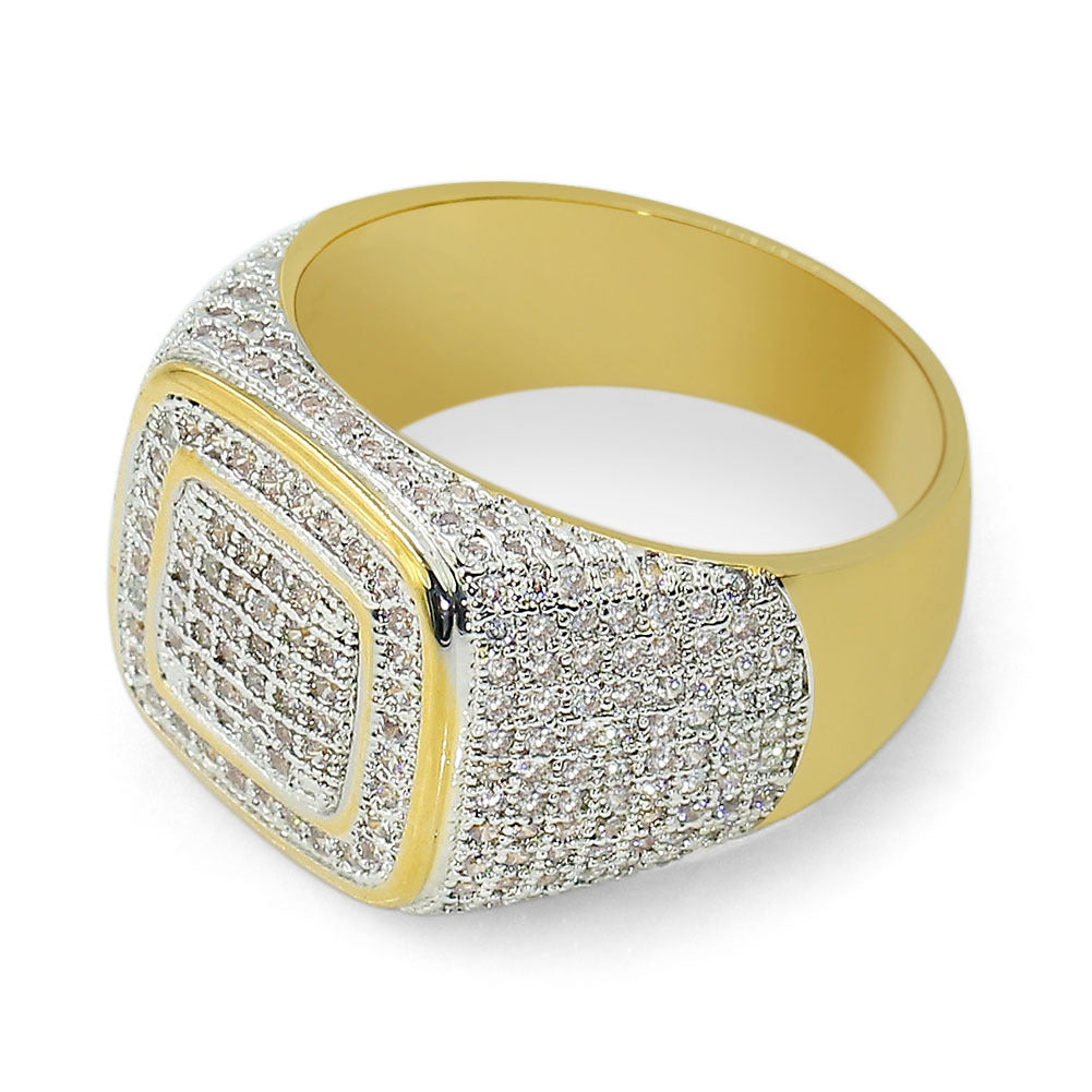 Multilayer Zircon Gold-plating Diamond Rings