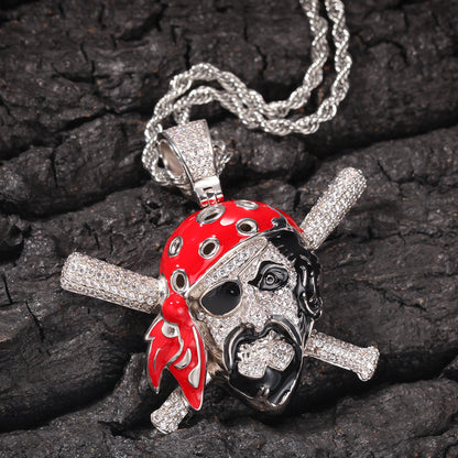 Pirate Skull Pendant Hipster Necklace