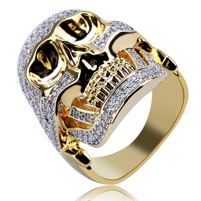 Stunning Diamond Skull Ring