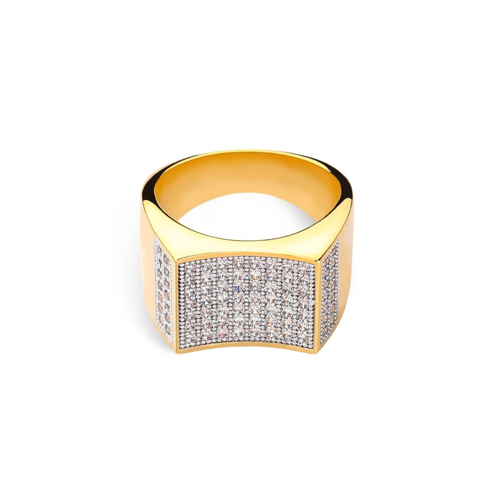 Micro Embedded ICED OUT Diamond Ring