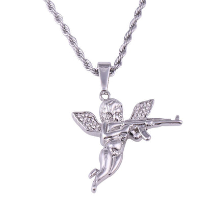 Revenge Angel Cupid Pendant Necklace