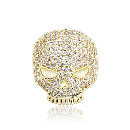 Skull Full Drilled Diamond Ring