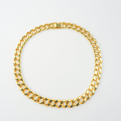 Smooth Round Cuban Chain Necklace